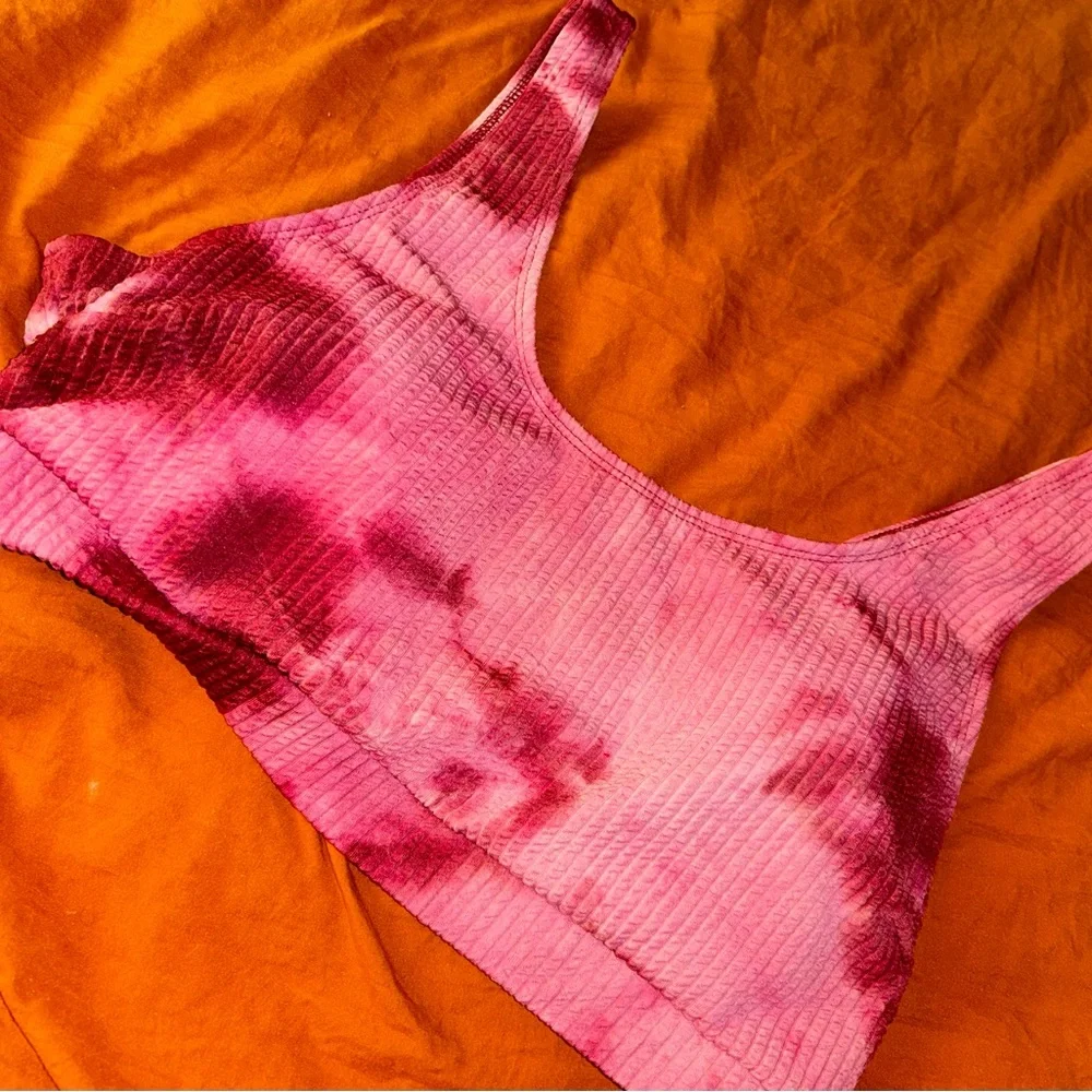 Pink Tie-Dye Bikini Set - Picture 2 of 3